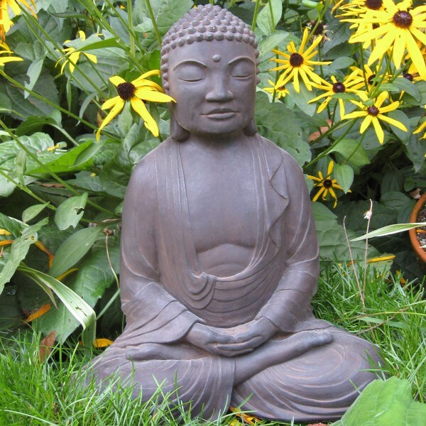 Meditating Buddha Cement Statue
